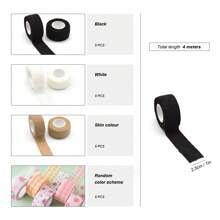 5PCS Self-Adhesive Elastic Bandage, Cute Cartoon/Solid Color Finger Bandages For Students - Anti-Wear Hand Tape For Writing/For Fixing Fingers, Toes, Nude Sport Tape, Self-Adhesive Finger Cover (Color Random) Gym Accessories Sales Sports Tape