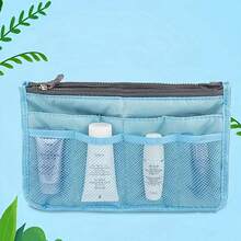 1pc New Double Zipper Bag Middle Bag Storage Bag Multi-Functional Toiletry Bag Organizer Bag Travel Storage And Easy To Carry - Multicolor - View 2