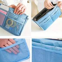 1pc New Double Zipper Bag Middle Bag Storage Bag Multi-Functional Toiletry Bag Organizer Bag Travel Storage And Easy To Carry - Multicolor - View 3