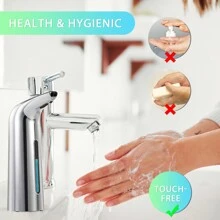 Mamiddle Automatic Soap Dispenser 13.52oz/400ml Automatic Soap Dispenser Touchless Liquid Hand Soap Dispenser With Infrared Sensor For Bathroom Kitchen Sink Hotel Restaurant - Multicolor - View 4