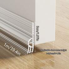 1m TPE Anti-Dust & Noise Reduction Door Bottom Seal, Triple Seal Design, Non-Slip Grooves, Windproof & Soundproof Door Draft Stopper