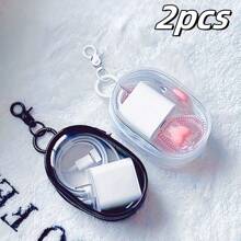 1pc Portable Mini Transparent Zipper Storage Bag, Multi-Functional Jewelry Organizer Pouch For Earphones, Chargers, Keys, Rings, Transparent Travel Accessories Charger Case Office Must Haves Digital Bag Cable Camera Bag Electronic Data Cable Organizer Storage Power Bank Cover For Wallet Travel Camera Bag Women Man Child's Christmas Gifts Essential Teacher Supplies Waterproof Lightweight Large Capacity Portable Accessories - Multicolor - View 13