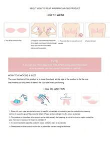 Women Nipple Covers - 黑色 - 查看 9