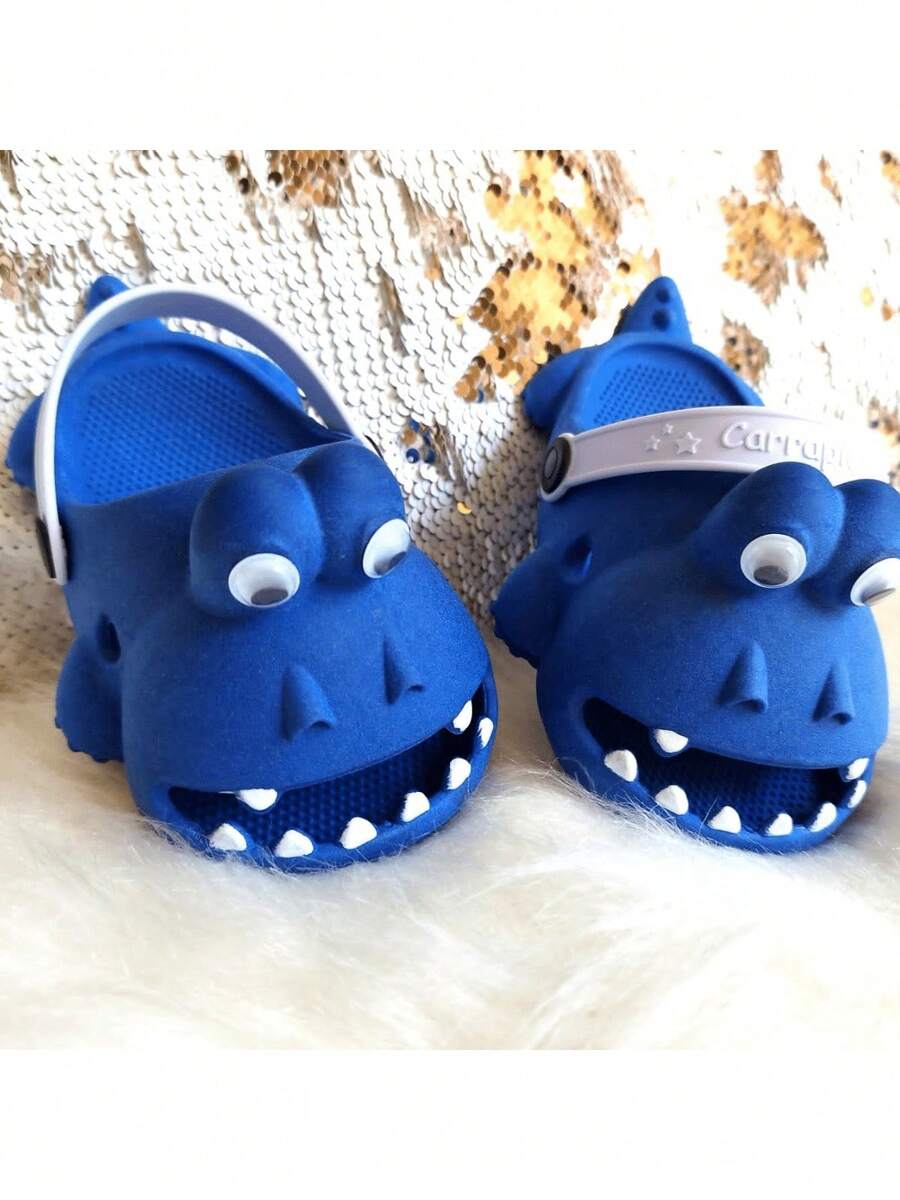 Babuche Papete Babush Adventures With Dino Baby - 寶藍色 - 查看 1