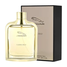 Jaguar Classic Gold Cologne For Men 3.4oz 100mL EDT Spray | Woody Aromatic Scent With Apple, Vanilla, Patchouli | Long-Lasting Masculine Fragrance By Jaguar Perfumes - Gold - View 1