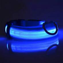 1pc Pet LED Striped Luminous Dog Collar