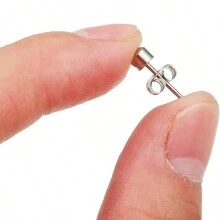 6 perechi de cercei din oțel placat cu aur pentru piercing la ureche, piatră de naștere, CZ, cercei, cercei, bijuterii pentru corp pentru cartilajul tragus