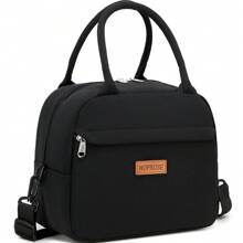 Túi đựng cơm trưa cách nhiệt đa năng dành cho nữ, Túi tote chống thấm nước dung tích lớn dành cho nhân viên văn phòng, học sinh, mẹ - Túi đựng cơm trưa đeo vai Túi đựng đồ ăn trưa du lịch dã ngoại Túi đựng cơm trưa dành cho phụ nữ đi học cho giáo viên đi cắm trại cho lớp học Túi đựng đồ ăn trưa Túi dã ngoại Phụ kiện văn phòng Phụ nữ Túi đựng cơm trưa cho phụ nữ Phụ kiện đồ dùng học tập - màu đen - Xem 3