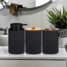 3 buc dozator de săpun spumă, dozator de săpun reutilizabil cu pompă, decorare masă baie, depozitare acasă, decor baie, decor de toamnă, înapoi la școală - Multicolor - Vizualizare 2