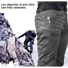 Pantalones Tácticos Hombre Ligeros Para - Gris - Ver 2