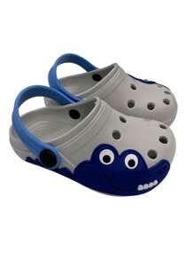 Blue Teeth Alligator Boy's Babouche Sandal - 淺灰色 - 查看 3