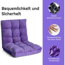 Floor Chair, Floor Sofa With Backrest, Floor Armchair With Sleeping Function, Floor Chair, Lazy Sofa, Meditation Chair For Living Room & Balcony