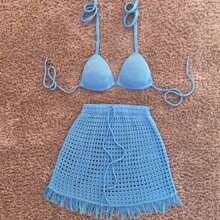 TRICOT PREMIUM Beach Outfit Crochet Tricot Skirt And Top Summer 2025 - 查看 1