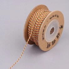 22 Yards Boutique Hand Rubbing  Golden Silk Thread 1.0mm Macrame Cord Bracelet Braided String DIY Tassels Beading Rope - Thread - View 14