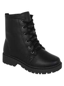Bota Feminina Infantil Coturno  Tratorada Cano Curto Menina la Requinte