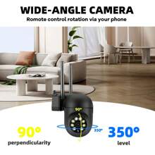 1 pièce Caméra extérieure/intérieure HD 1080P 8MP/5MP, configuration double fréquence 2,4G+5G WiFi ou 2,4G WiFi, caméra de surveillance sans fil, caméra PTZ intelligente pour l'extérieur et l'intérieur