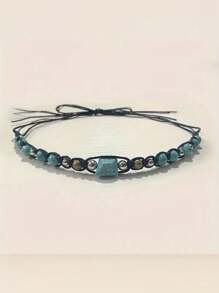 1pc Retro Gemstone Hair Accessories, Can Be Paired With Sun Hat (Hat Not Included) - Decorative Gemstones - View 3