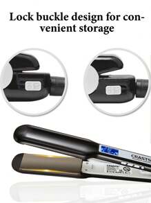 CRASTS Professional Hair Straightener,MCH Heatting Fast,LCD Dispaly,Quick Temperature Adjustment,Titanium Hard Plate,Home&Salon Use,Hair Care Gift - EU F Type Plug(220-240V) - View 8