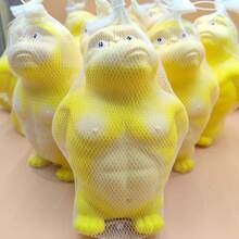 1 件挤压减压玩具，可挤压大猩猩毛绒玩具，奇怪而有趣的办公桌面玩具 - 黃色 - 查看 3