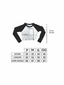 Cropped Raglan Winter Feminino Tumblr Blogger Cannibal Corpse Feminine Long Sleeve - 黑與白 - 查看 2