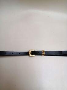 Thin Women's Belt Width 1CM - Black - View 6