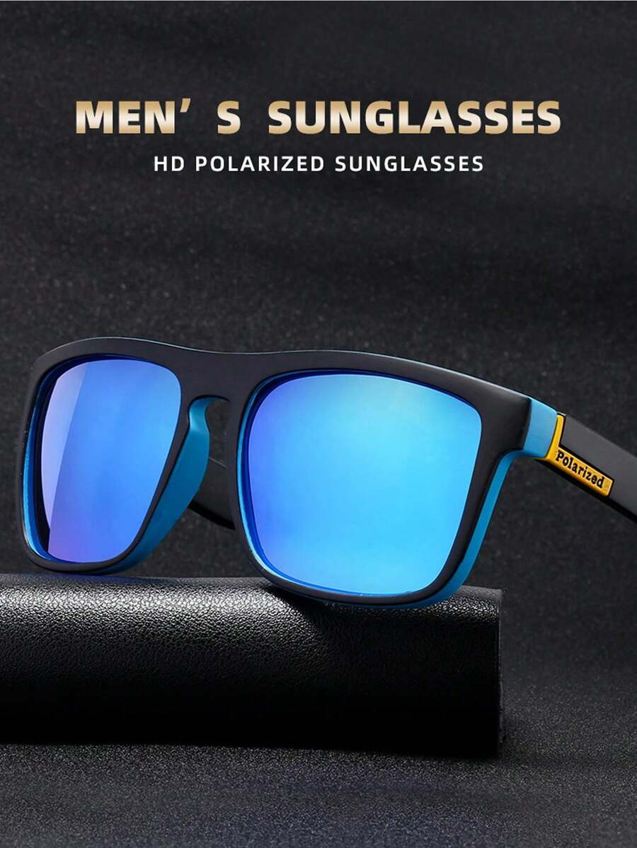 Dreamy Cool Classic Polarized Square Fashion Glasses, Suitable For Men