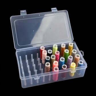 42 Axis Sewing Threads Box Bobbins Storage Case Transparent Needle Spool Organizer Household DIY Sewing Accessories