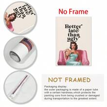 1PC Girl Room Decor, Wall Art, Bedroom Decor, Funny Wall Art, Retro Vintage Posters, Wall Decor Posters, Wall Canvas Decor, Ideal Gifts For Hallway Bedrooms And Living Rooms Birthday Graduation