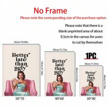 1PC Girl Room Decor, Wall Art, Bedroom Decor, Funny Wall Art, Retro Vintage Posters, Wall Decor Posters, Wall Canvas Decor, Ideal Gifts For Hallway Bedrooms And Living Rooms Birthday Graduation