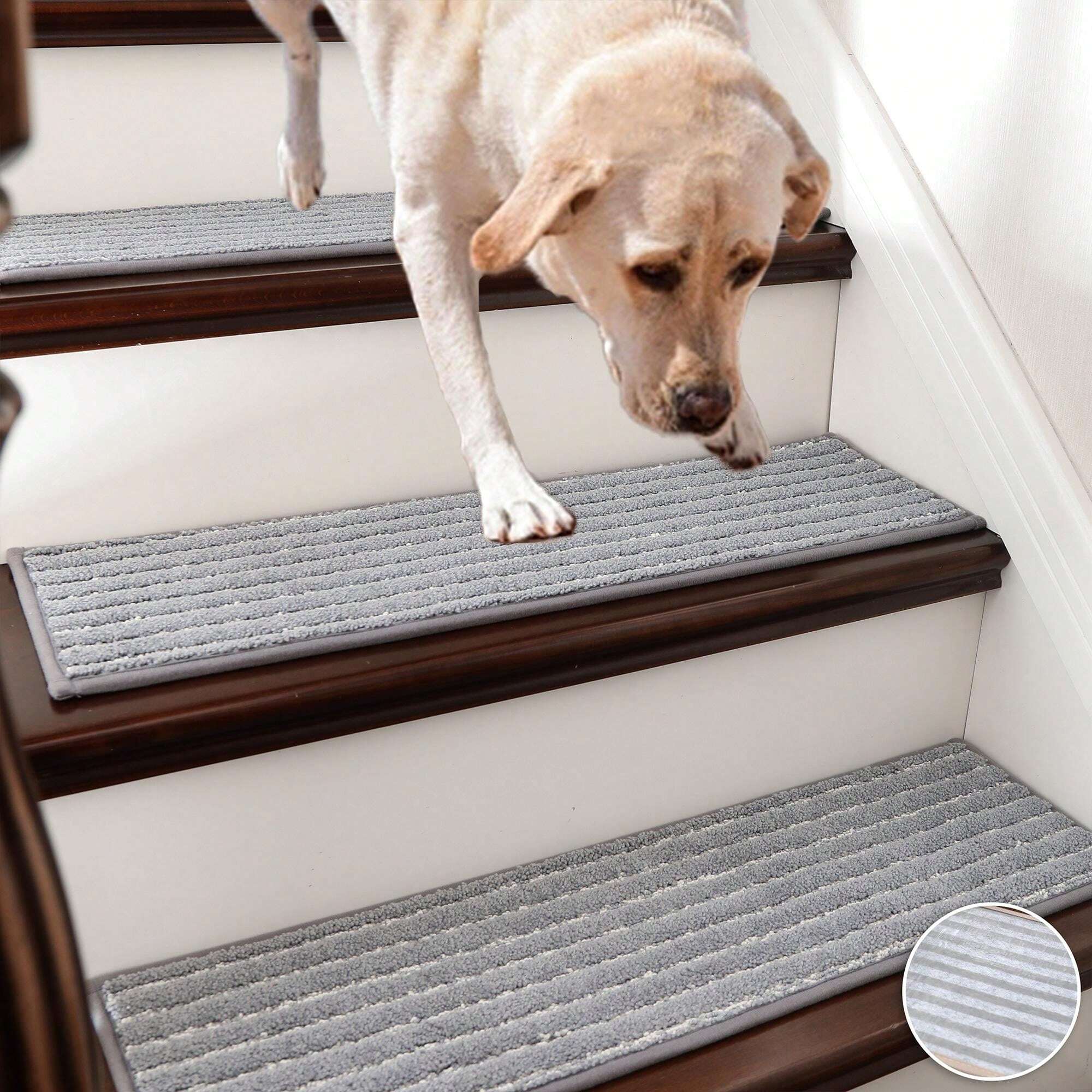 COSY HOMEER COSY HOMEER 15pcs NonSlip Polyester Soft Stair Treads