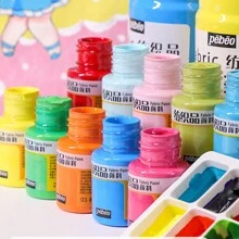 1 件织物颜料 1 瓶，0.98 盎司，用于衣服永久性，专业纺织颜料套装，色彩鲜艳，适用于艺术家和工匠，T 恤、鞋子、牛仔裤、帆布包、DIY 项目手绘亲子服装 T 恤的艺术工具 - 29ml/0.98oz - 查看 7