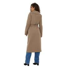 Dorothy Perkins Womens/Ladies Wrap Tall Long Coat (Mink) - 02 Soft Brown - View 2