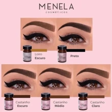 Menela Eyebrow Henna 2.5g Dark Brown - #3 BROWN - Ver 4