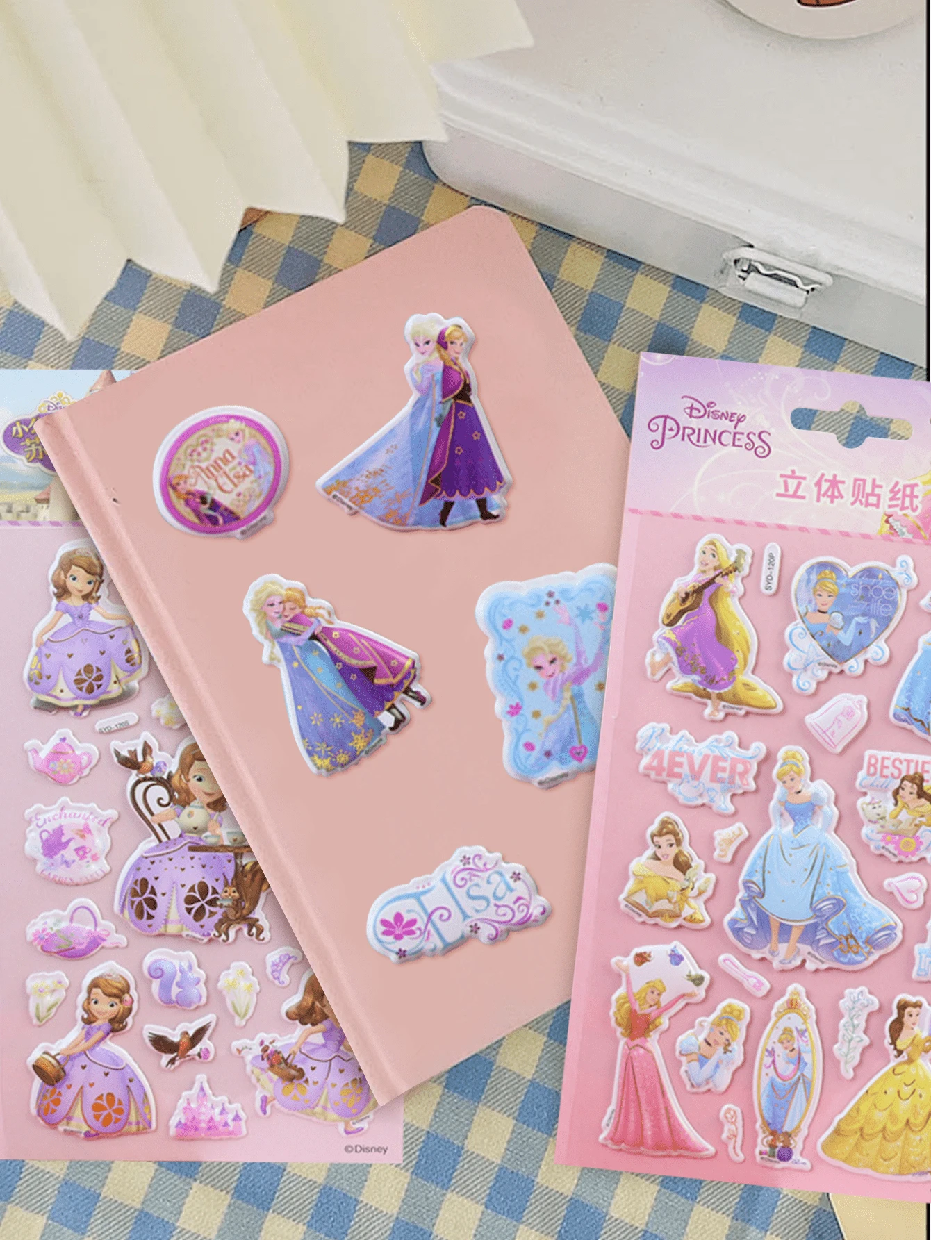 Princess Sopia Sticker 1Pc Genuine Disney Frozen Princess Snow White Sofia Sticker DIY Cartoon ...