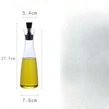 1 pieza Aceitera de estilo danés para el hogar, botella de vidrio borosilicato resistente a fugas apta para aceite, salsa de soja, vinagre, adecuada para exteriores, cocina, Navidad, Año Nuevo