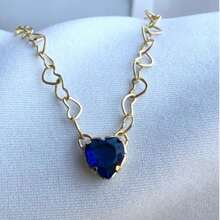 Kit 13 Blue Veneered Stone Godmother Bracelet + Cushion - 金色 - 查看 2