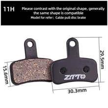 ZTTO Mountain Bike MTB Semi-Metal & Resin Quiet Brake Pads, Universal For M6000, Rival M6100, Apex Mt200, Guide Code, Force G03A Disc Brakes - Black - View 21