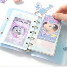 1 件 M5 卡片书活页本极具吸引力的 DIY 蝴蝶手册学生笔记便携式便携本、学生文具、学校用品 - 彩色 - 查看 9