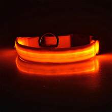 1pc Pet LED Striped Luminous Dog Collar