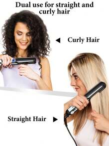 CRASTS Professional Hair Straightener,MCH Heatting Fast,LCD Dispaly,Quick Temperature Adjustment,Titanium Hard Plate,Home&Salon Use,Hair Care Gift - EU F Type Plug(220-240V) - View 6