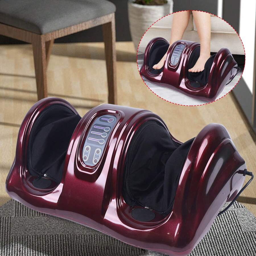 Electric Foot Massager, Shiatsu Deep Kneading Massager With Remote Control, Electric Calf Massager For Plantar Fasciitis Neuropathy And Pain Relief - Increases Blood Circulation