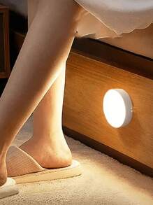 带智能身体传感器的 LED 夜灯，可充电，磁吸，手持便携功能，适用于宿舍、衣柜、橱柜、卧室床头台灯 - 小圓燈 - 查看 2