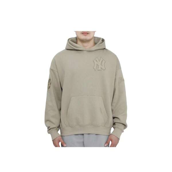 Pro Standard MLB New York Yankees Neutral Essentials Fleece Hoodie LNY536852-TAU