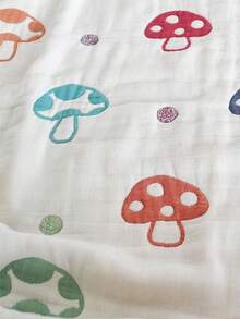 1pc Autumn/Winter Children's Sleeping Bag Gauze Baby Sleeping Bag Vest Style Baby Anti Kick And Four Seasons Belly Protection Sleeping Artifact Cute Mushroom Suitable For Male And Female Babies