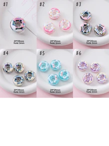 Handmade Bead, Donut Shaped Acrylic Beads, Multi-Color Lovely Beads Suitable For Festivals, Gifts, Accessories & Daily DIY - Hand Drawn Donuts - View 7