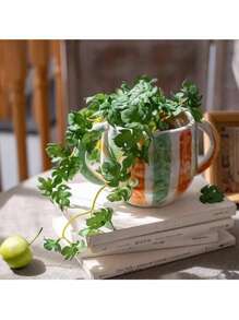 1 cây mọng nước bằng cao su mềm, cây tiền Trung Quốc mô phỏng & lá cọ đỏ, lá nhân tạo cây tiền Trung Quốc, không bao gồm chậu, cây xanh trang trí nhà cửa, trang trí bàn làm việc, ngày lễ tình nhân, quà tặng sinh nhật tốt nghiệp trở lại trường trang trí phòng học đồ dùng học tập - cây đồng - Xem 11