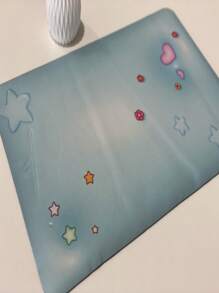 Bathroom Non-Slip Mat, Shower Mat, Home Anti-Fall Mat, Cute Cartoon - 薄荷藍 - 查看 2