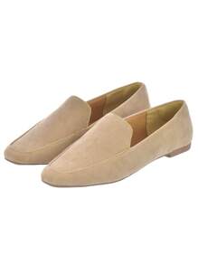 Kit 2 Pares Sapato Mocassim Feminino Donatella Shoes Bico Quadrado Camurça Liso Clássico Casual Onça e Diversos - Damasco - Visão 2