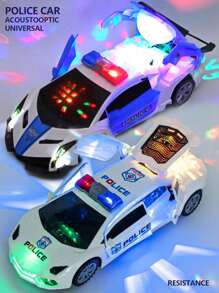电动跳舞变形旋转万向警车玩具车男孩玩具儿童小孩女孩汽车圣诞生日礼物