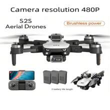 S2S 无人机双摄像头，长续航摄像无人机，体验专业级无人机飞行，配备 S2S WiFi FPV 双折叠遥控四轴飞行器高度支架，遥控新手男士礼物室内外实惠无人机 - S2S無人機玩具 - 查看 2